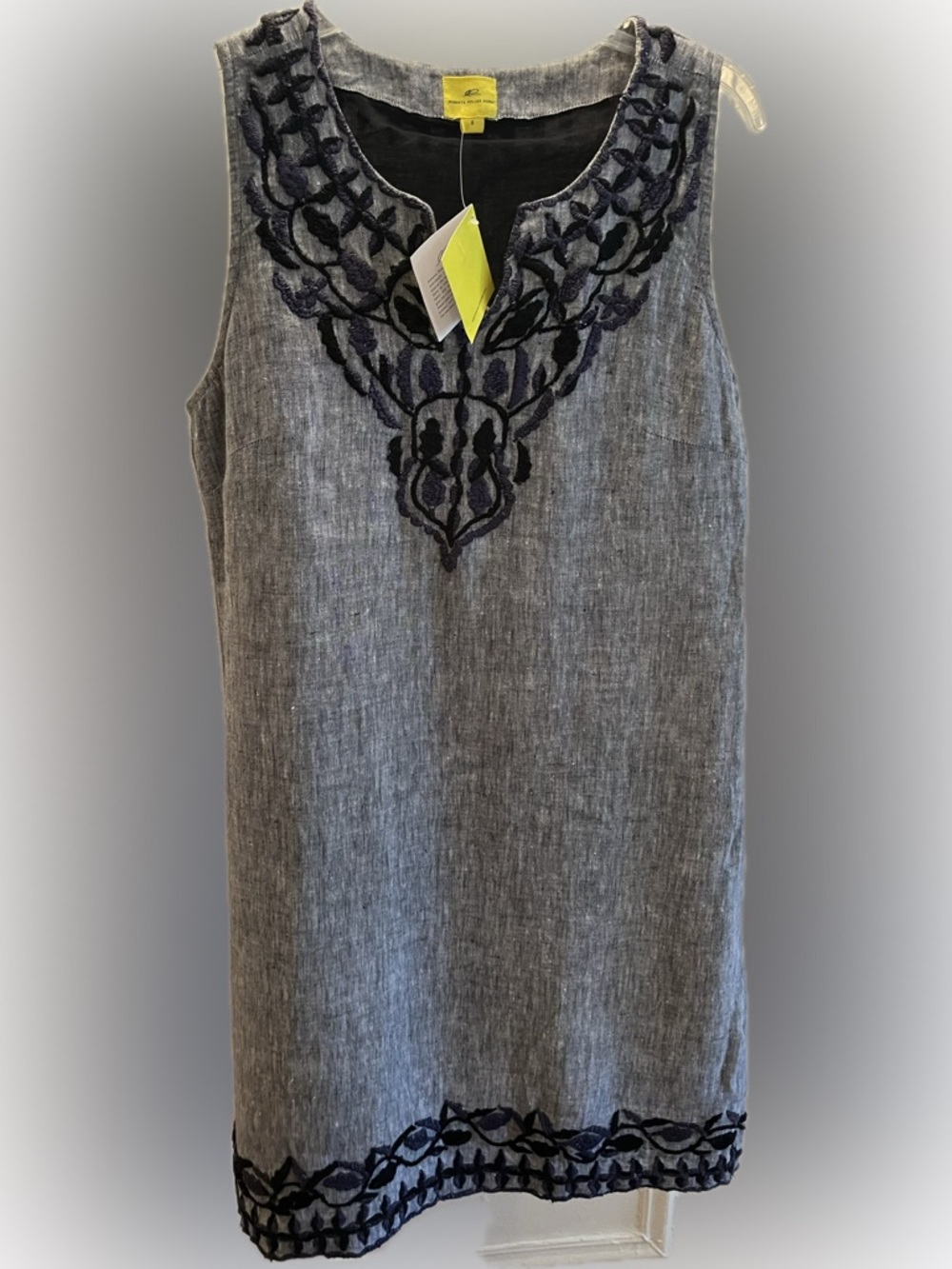 Roller Rabbit cotton lined linen shift dress